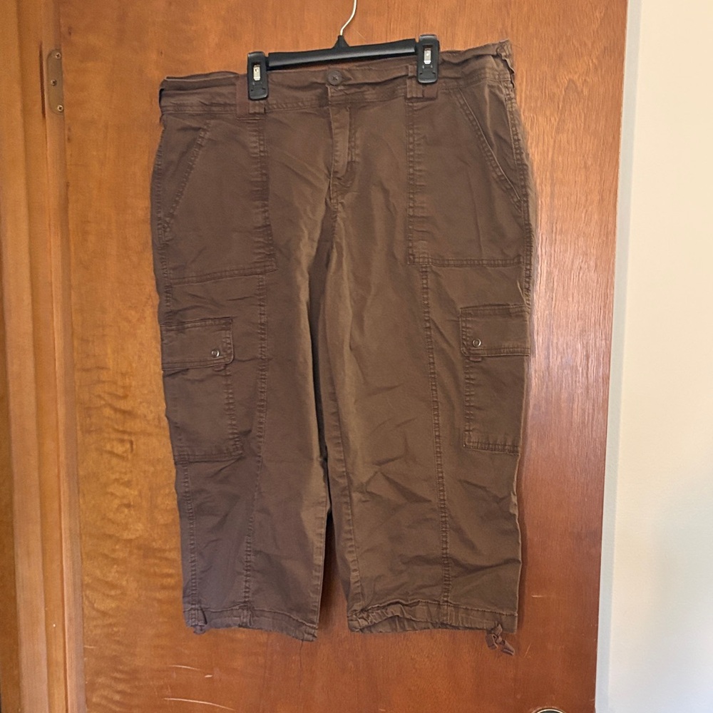 Wallflower Brown Cargo Capris